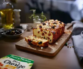 Cake dés de chorizo feta Recette Fleury Michon