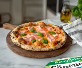 Pizza jambon fromage - Recette Fleury Michon