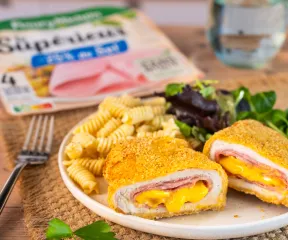 Croque monsieur avec du jambon de porc Fleury Michon